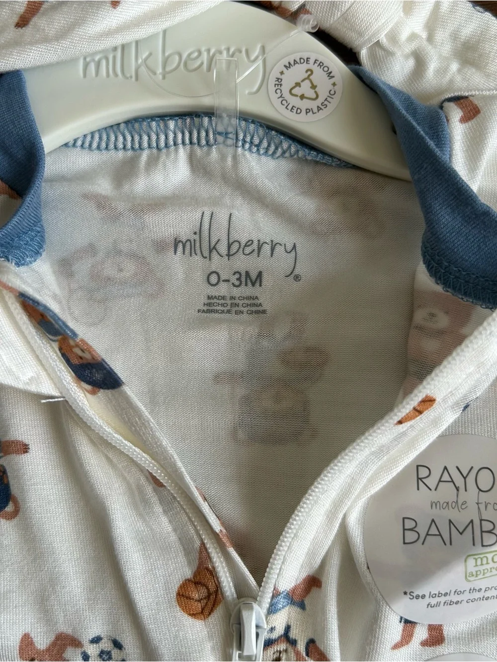 Milkberry bamboo footie